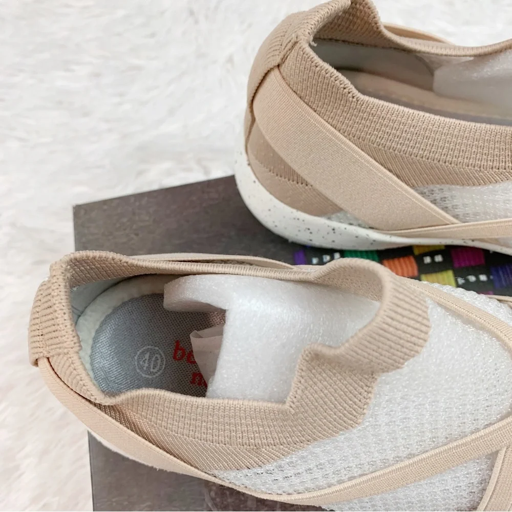 Bernie mev. Women bungee sheer slip on comfort‎ shoes light weight memory foam